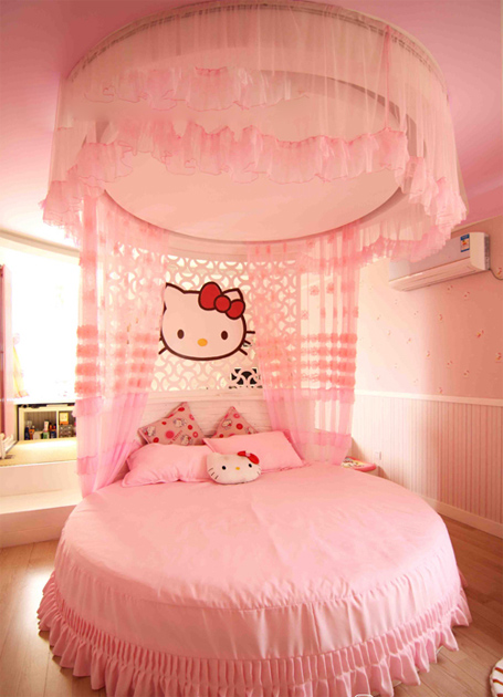 兒童節(jié)獻禮:極富創(chuàng)意的HELLO KITTY公主房