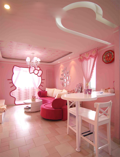 兒童節(jié)獻禮:極富創(chuàng)意的HELLO KITTY公主房