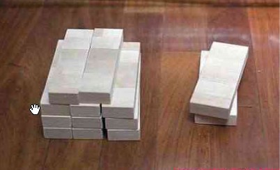 變廢為寶-用裝修剩下的地板塊手工制作創(chuàng)意書架