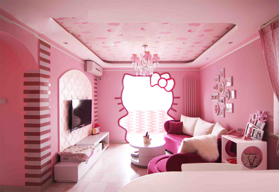 兒童節(jié)獻禮:極富創(chuàng)意的HELLO KITTY公主房